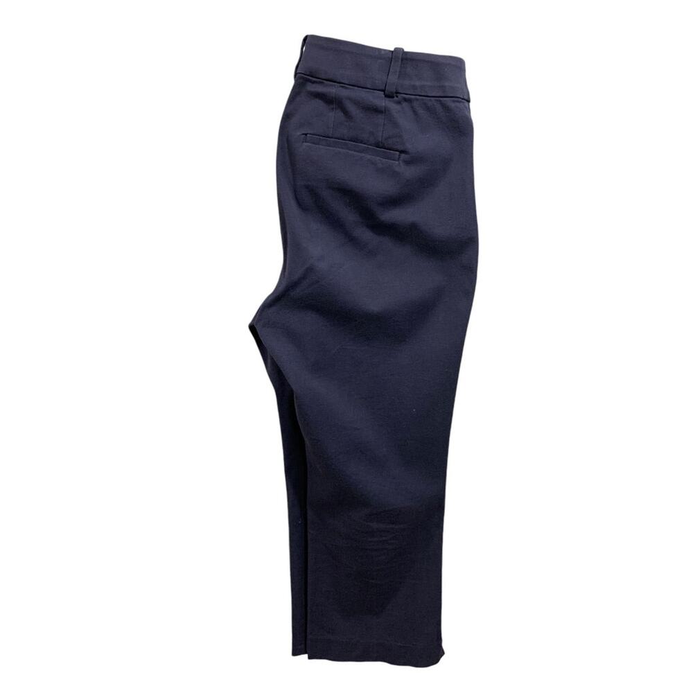 Size 14 Lane Bryant Womens Navy Blue Pants The‎ Alllie Crop 24" Inseam